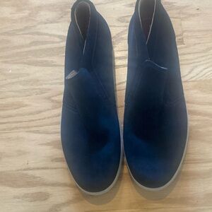 Mark Nason Navy Suede slip ons